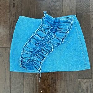 Zara jeans mini skirt in size XS